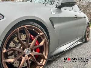 Alfa Romeo Giulia Side Skirts - Carbon Fiber - Shark Fin - Quadrifoglio